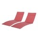 preview thumbnail 34 of 80, Salem Outdoor Cushion Set for Chaise Lounge - Cushions only (Set of 2) by Christopher Knight Home - 79.25"L x 27.50"W x 1.50"H