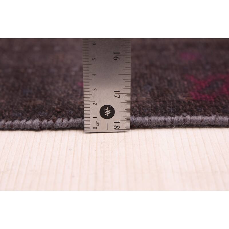 ECARPETGALLERY Hand-knotted Color Transition Charcoal Wool Rug - 3'3 x 6'9