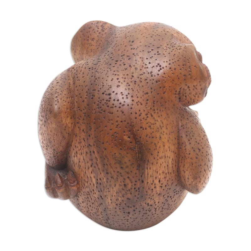 Novica Handmade Hungry Koala Wood Statuette