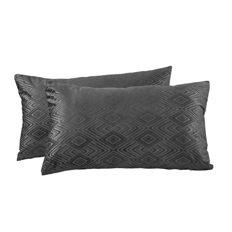 Tonopah Ikat Velvet Throw Pillow Cover Set, NO INSERT