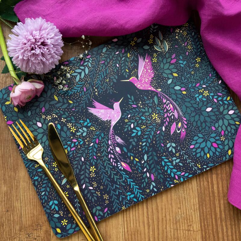 Pimpernel Sara Miller India Placemats, Set of 4 - 12" L x 9.1" W