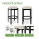preview thumbnail 12 of 22, OSP Melissa 26" Counter Stool with Footrest and Padded Seat
