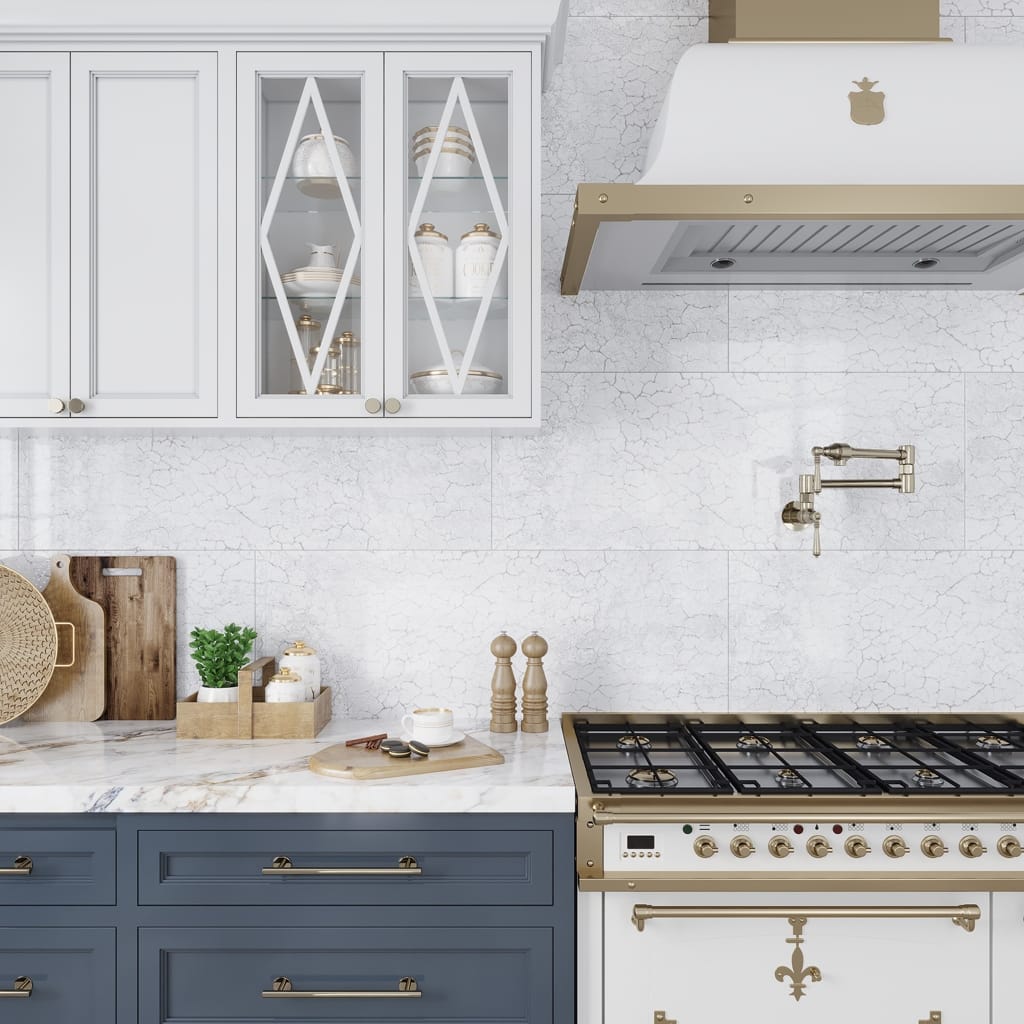 Apollo tile 18" x 48" Nimbus Textured Pearl White Ceramic Tile (17.23 sq ft/case) - 3 Pack