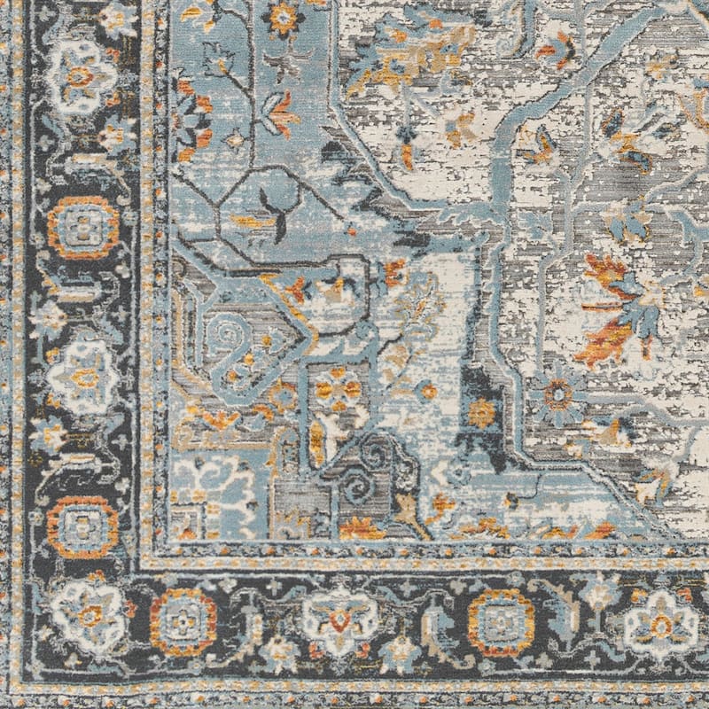 Livabliss Hassler Traditional Medallion Area Rug