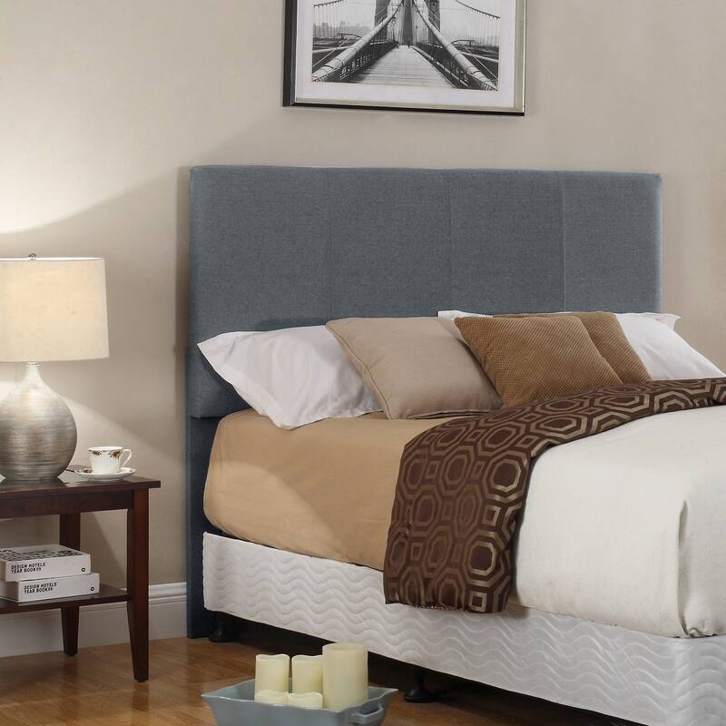 US Pride Furniture Ashley Upholstered Panel Headboard - Grey