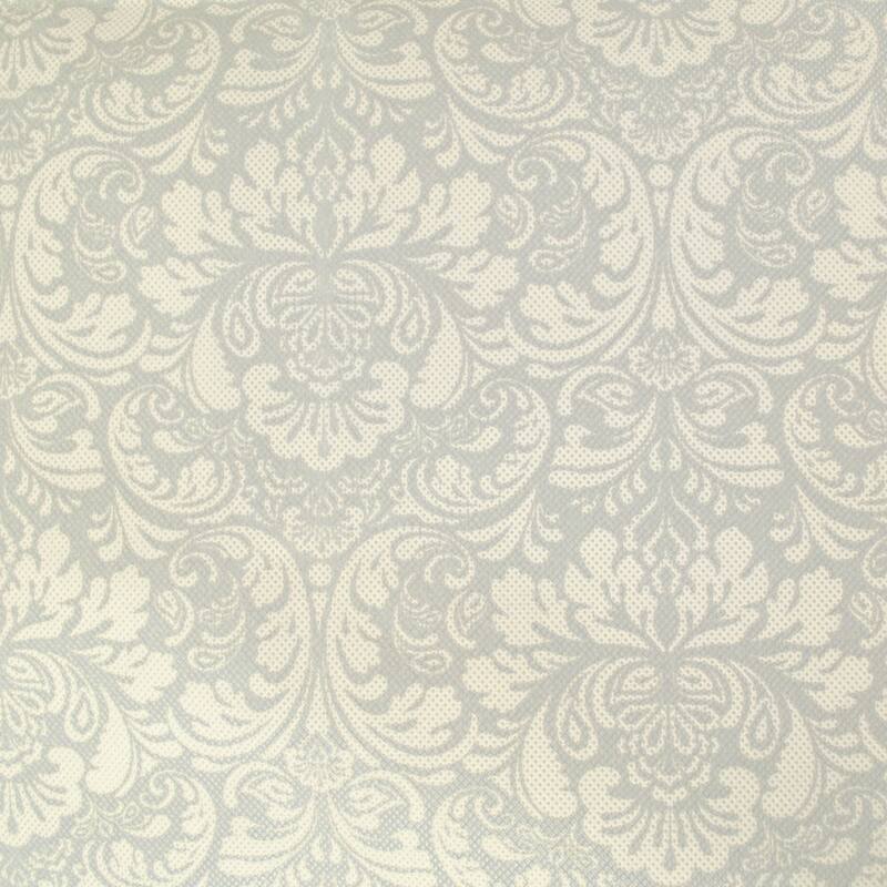 Set of 2 Gray Damask Soft Storage Bins w/ Zipper Closure 18