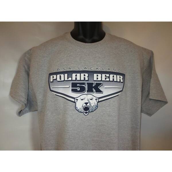Shop Jbsa Lackland Polar Bear 5k Adult Large L Gray Shirt By J