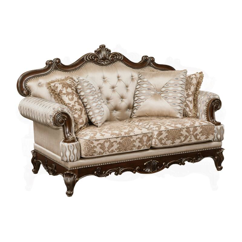 Vista Chenille Living Room Loveseat - Brown