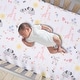 preview thumbnail 5 of 8, Lambs & Ivy Jazzy Jungle 3-Piece Safari Animals Pink Baby Crib Bedding Set