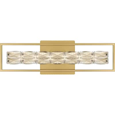 Dazzle Integrated LED Soft Gold Bath Light with CCT Switch