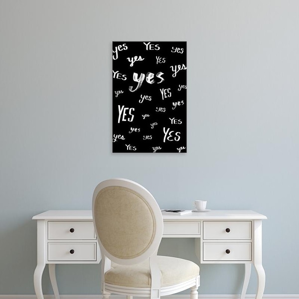 Easy Art Prints 'Yes' Premium Canvas Art