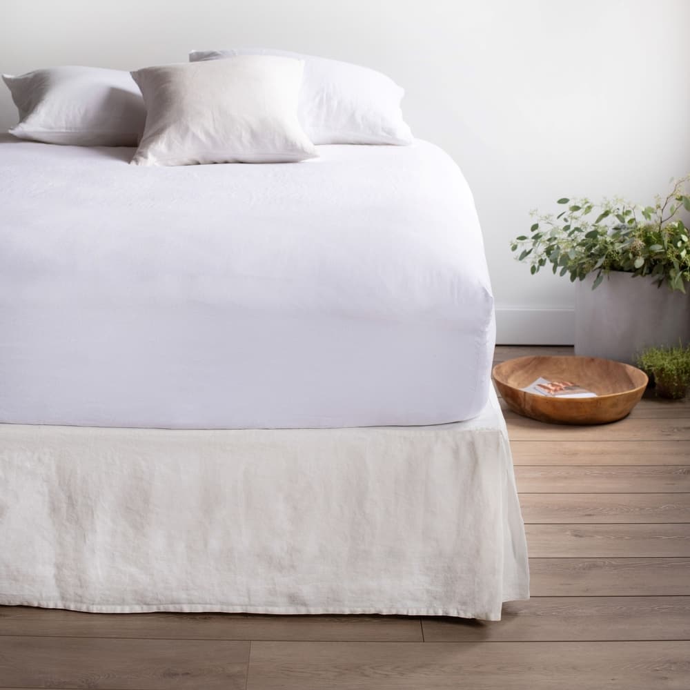100% French Linen Bedskirt by BOKSER HOME