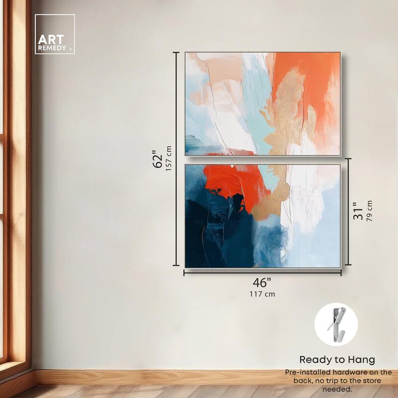 Bold and Bright II Canvas Set of 2 by Art Remedy