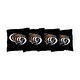 preview thumbnail 1 of 1, University of the Pacific Tigers Black Cornhole Bags All-Weather Resin Filled