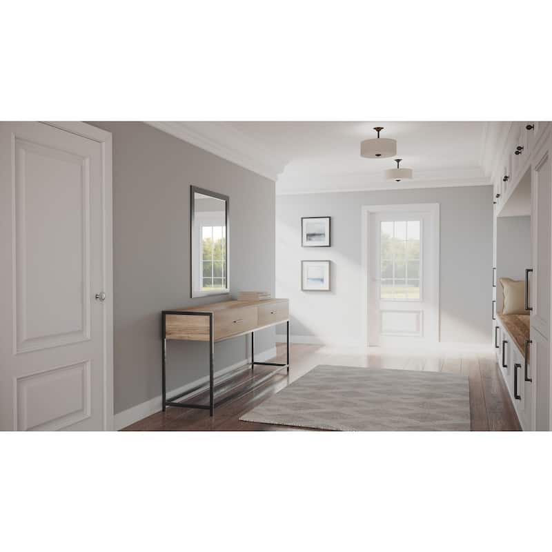 Inspire Collection Two-Light 13" Semi-Flush - 8.250" x 15.250" x 15.370" - 8.250" x 15.250" x 15.370"