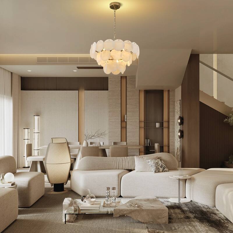 KAYLA Modern Natural Marble Living Room Chandeliers