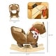 preview thumbnail 19 of 18, Plush Bunny Rabbit Rocking Horse with Sounds, Safety Seatbelt, and High Back - Baby Rocker for Toddlers 18-36 Months