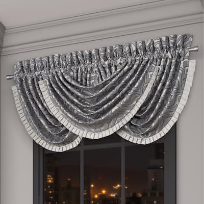 Bolero Pewter Window Waterfall Valance