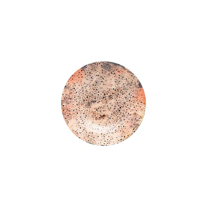 Daily Unni Large Dinner 8.07 in. Soup Bowls in Orange and Black
