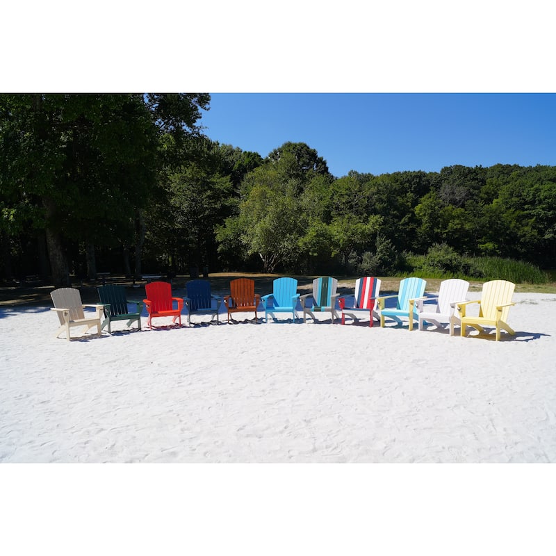 Riverstone Solid Cedar Adirondack Extra Wide Chair with build in bottle