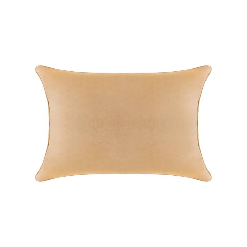 A1HC Velvet Throw Pillow Insert, Hypoallergenic Down Alternative Fill, Pack of 1 - 12x20 Inches - Mocha