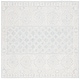 preview thumbnail 15 of 16, SAFAVIEH Handmade Abstract Lozena Contemporary Wool Rug 6' Square - Blue/Ivory - Square