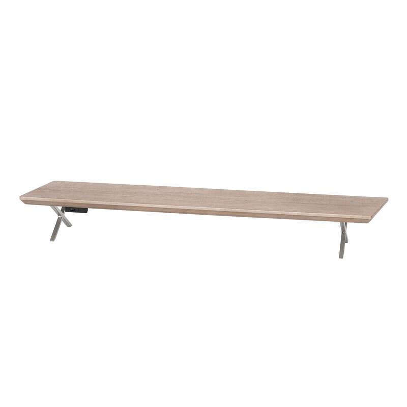 Jani Wood Monitor Stand Riser Desk - Ergonomic Design Stand, Desktop Organizer Table for Home, Office Workspace, Gaming Desk