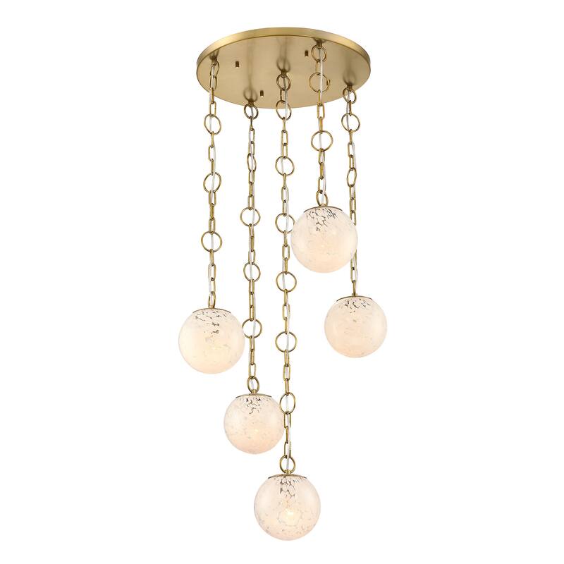 Designers Fountain D329M-5CH Wine Flower 5 Light 25" Wide Chandelier