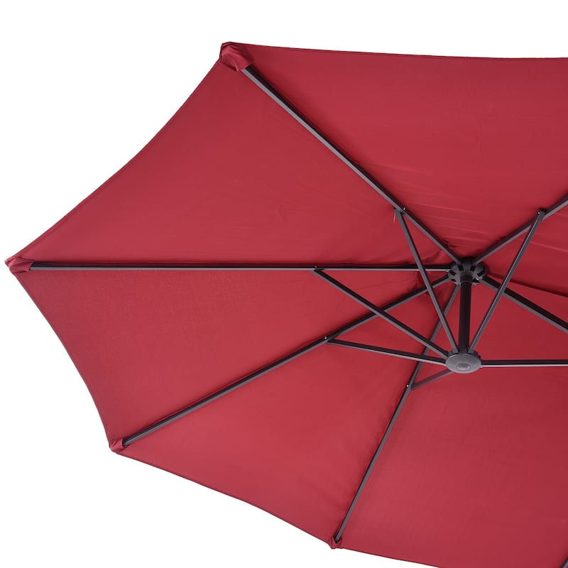 Outsunny Outdoor Double Sided Market Patio Umbrella