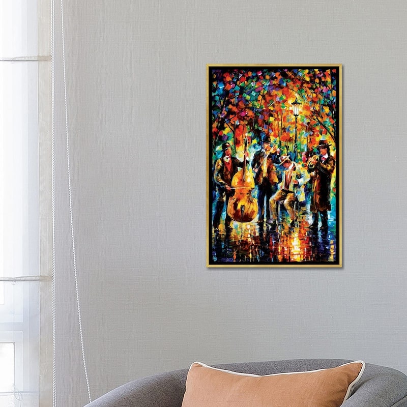 iCanvas "Glowing Music" by Leonid Afremov Framed Canvas Print