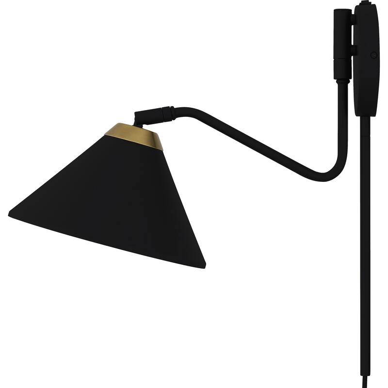 Alscott 1-Light Matte Black Wall Sconce