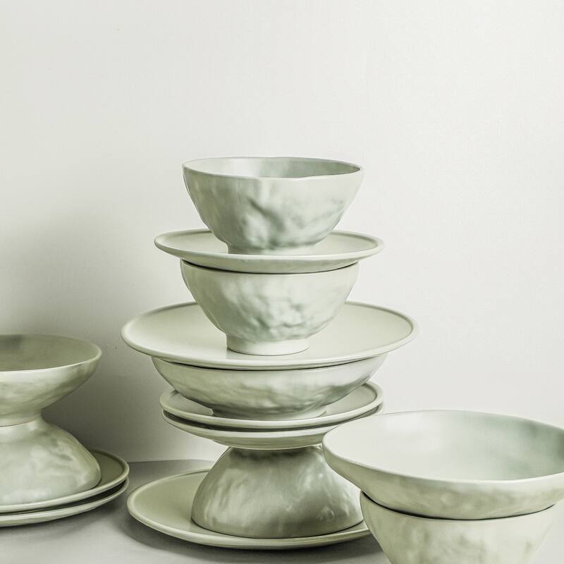 Stone by Mercer Project NENDO Stoneware Dinnerware Set - 10.93 x 10.93