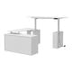 preview thumbnail 16 of 18, Electric Height-Adjustable Office Desk with Glass Cabinets & Storage