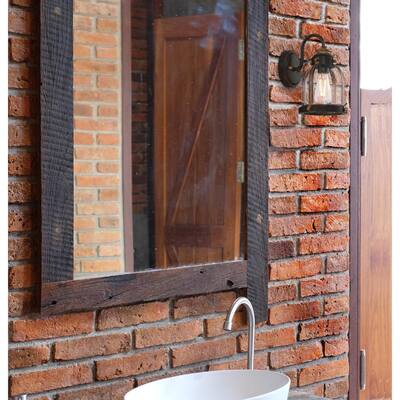 Westinghouse Lighting Cindy One-Light Oil Rubbed Bronze and Barnwood Indoor Wall Fixture