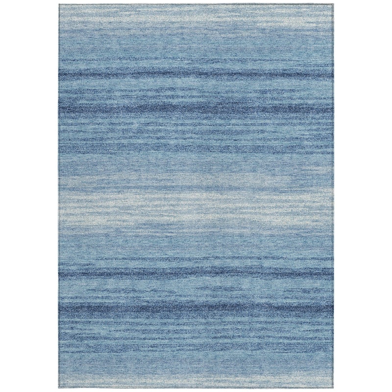 HomeRoots Abstract Transitional Rectangle Outdoor Rug