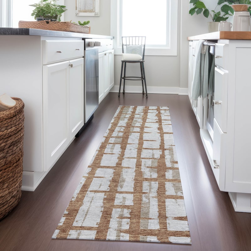 Machine Washable Indoor/ Outdoor Chantille Contemporary Ombre Rug