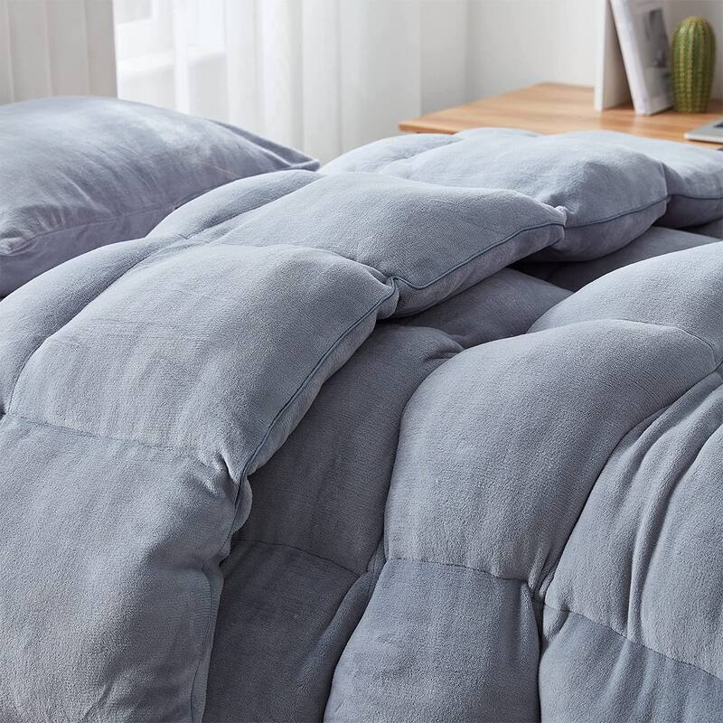 Boi He Thick® - Coma Inducer® Oversized Comforter Set - Silver Gray