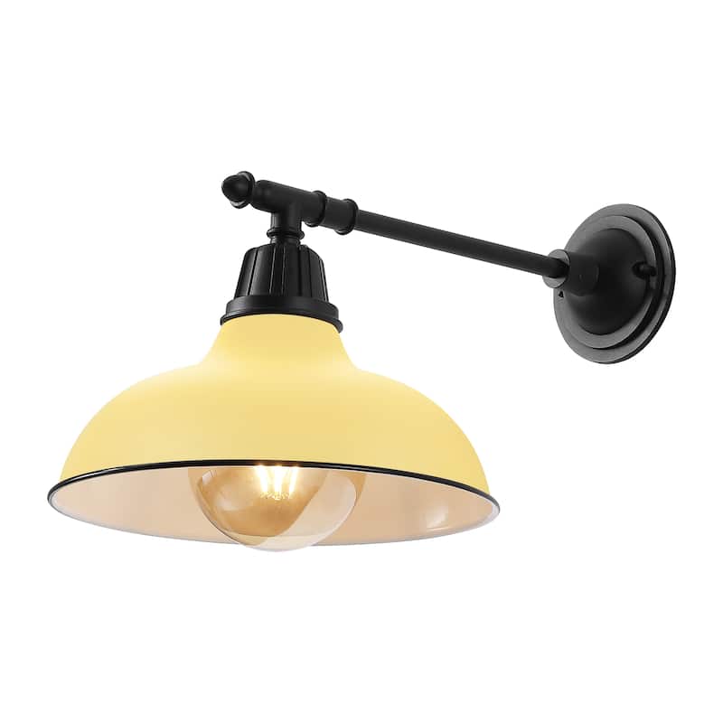 12.25" Indoor/Outdoor LED Arm Sconce, By JONATHAN Y - 12.25