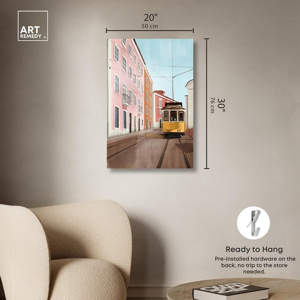 dimension image slide 2 of 6, SF Tramway Canvas Fashion Art Prints by Art Remedy, Gallery Wrapped