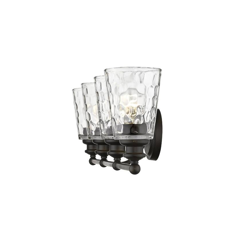 Modern Transitional Hardwired Wall Light with Reversible Mount and Clear Glass Shade LED Compatible