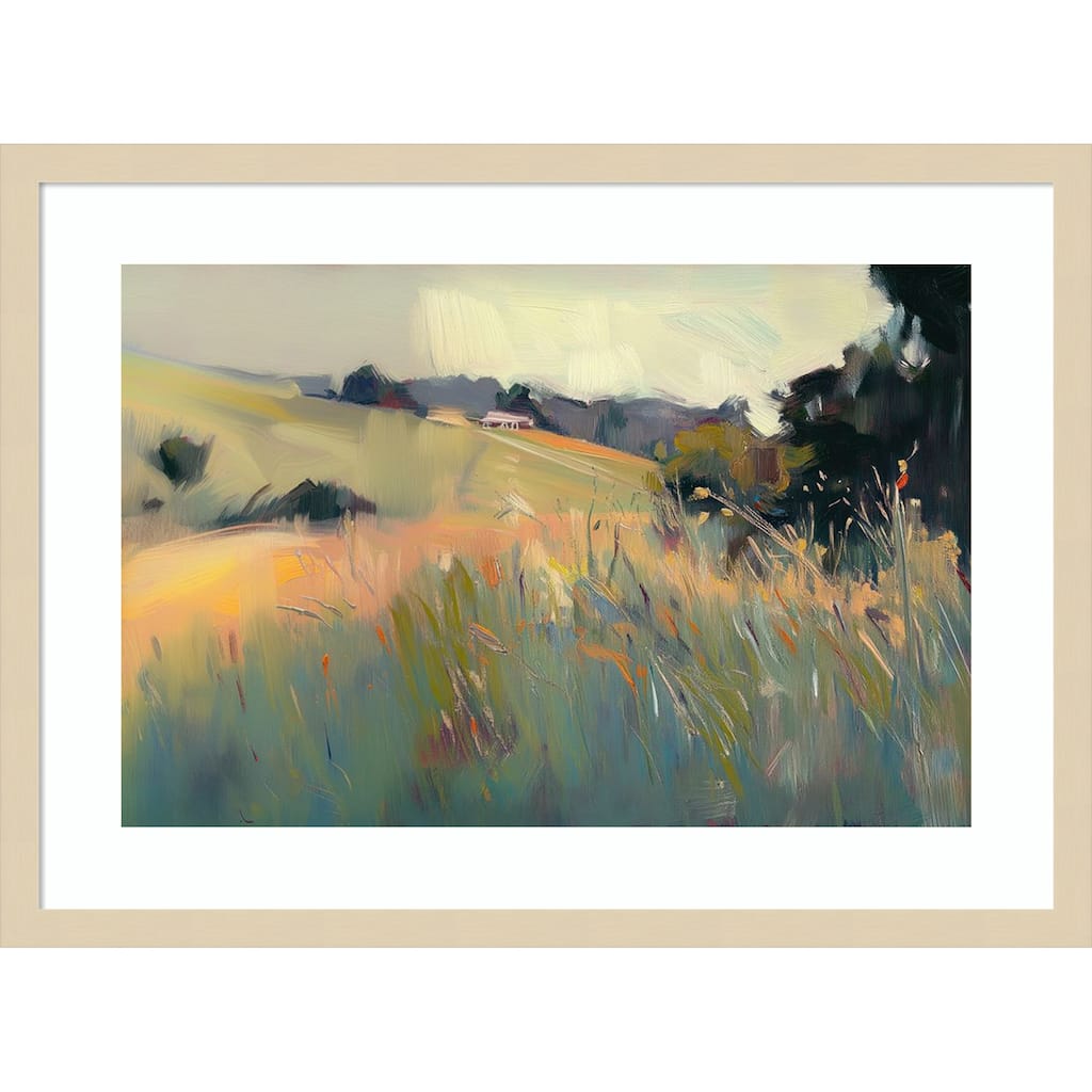 Tranquil Plains No. 2 by Elara Yasna Wood Framed Wall Art Print