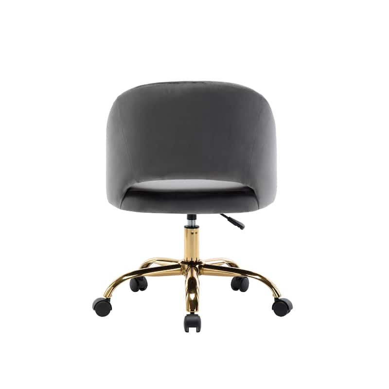 Porthos Home Naiko Velvet Upholstery Swivel Office Chair