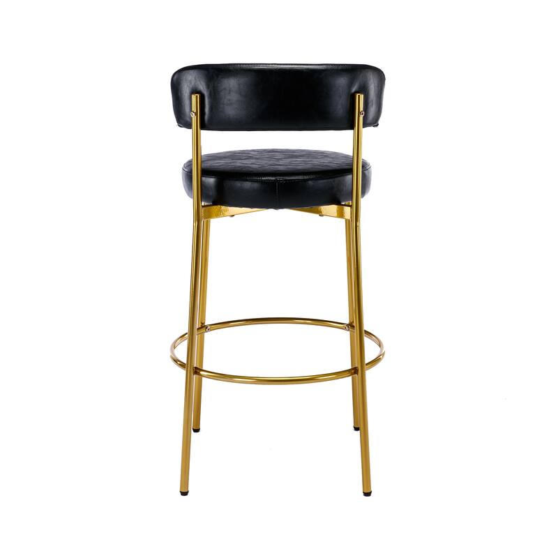 Counter Height Bar Stools Set of 2 Modern Armless Chairs