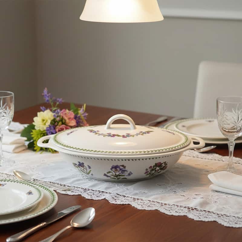 Portmeirion Botanic Garden Covered Oval Casserole