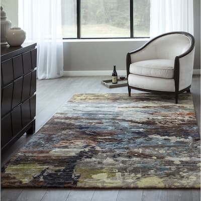 Momeni Millennia Hand Tufted Viscose Contemporary Abstract Area Rug
