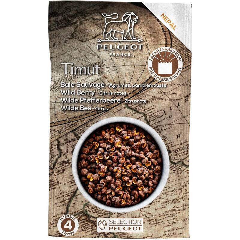 Peugeot Timut Nepalese Wild Pepper, 40g - 4 fresh sachets of 10g