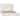 Colton White Linen Upholstered Panel Platform Bed, Eastern King