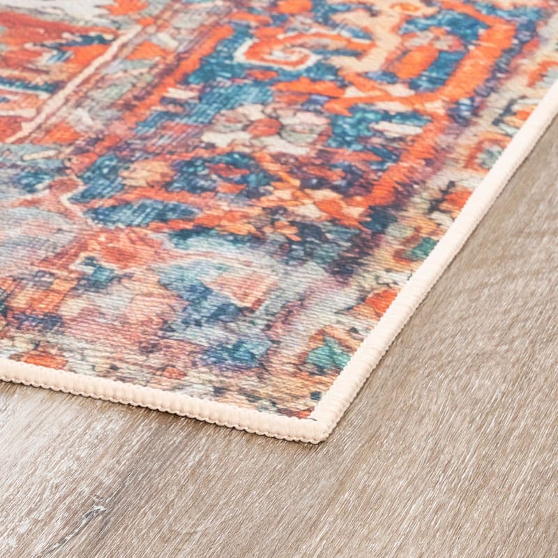 Province Farmhouse Border Indoor Area Rug