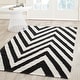 preview thumbnail 9 of 46, SAFAVIEH Handmade Flatweave Dhurries Caryn Modern Moroccan Wool Rug 3' x 5' - Black/Ivory