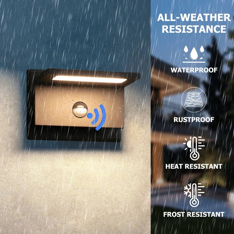 Modern Outdoor LED Wall Mount Sconce Lantern Fixture